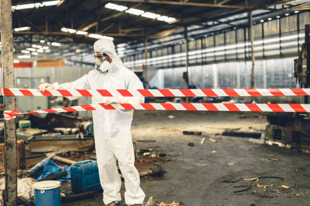 Professional Drug Lab Cleanup technician working in Mendota, CA